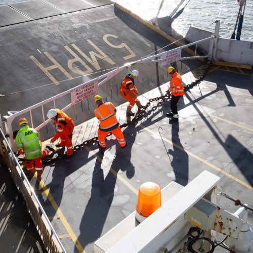 Torpoint Ferry – Preparations well underway for refit of Torpoint ferry