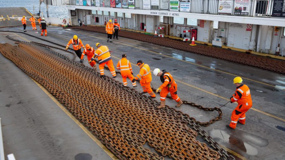 Torpoint Ferry Lynher II chain change procedure 020320