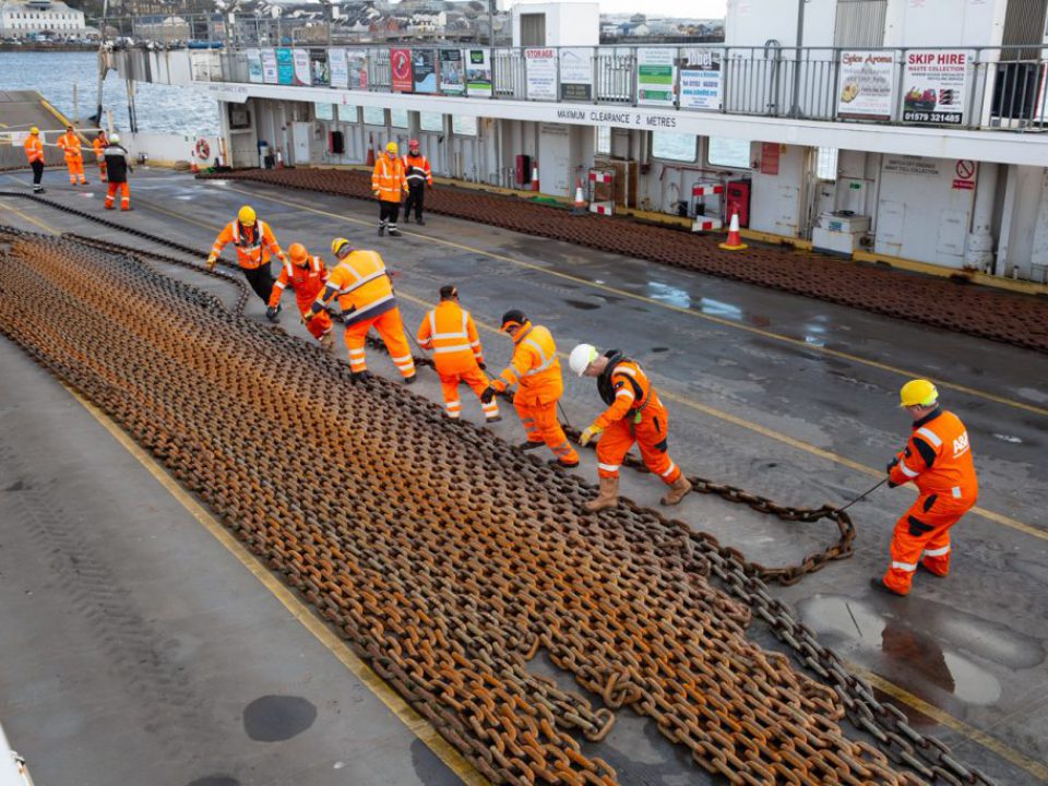 Torpoint Ferry Lynher II chain change procedure 020320