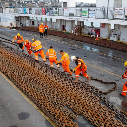 Torpoint Ferry – Preparations well underway for refit of Torpoint ferry