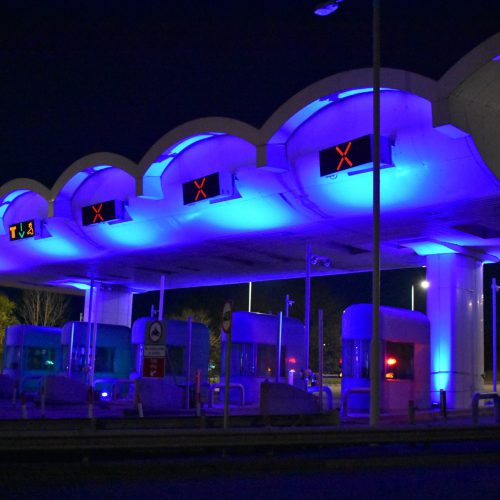 Lighting up the Tamar Bridge and Torpoint Ferry