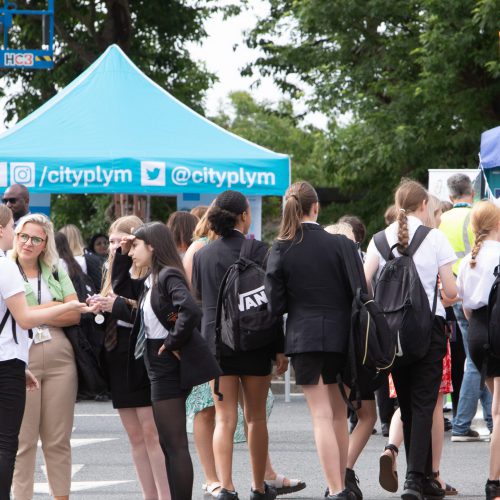 Learning Centre – Learning about careers in engineering – young women from Plymouth schools and colleges visit Tamar Crossings for Women in STEM Day