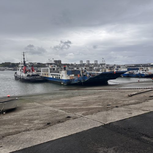 TAMAR II leaves Torpoint for journey to Falmouth for refit