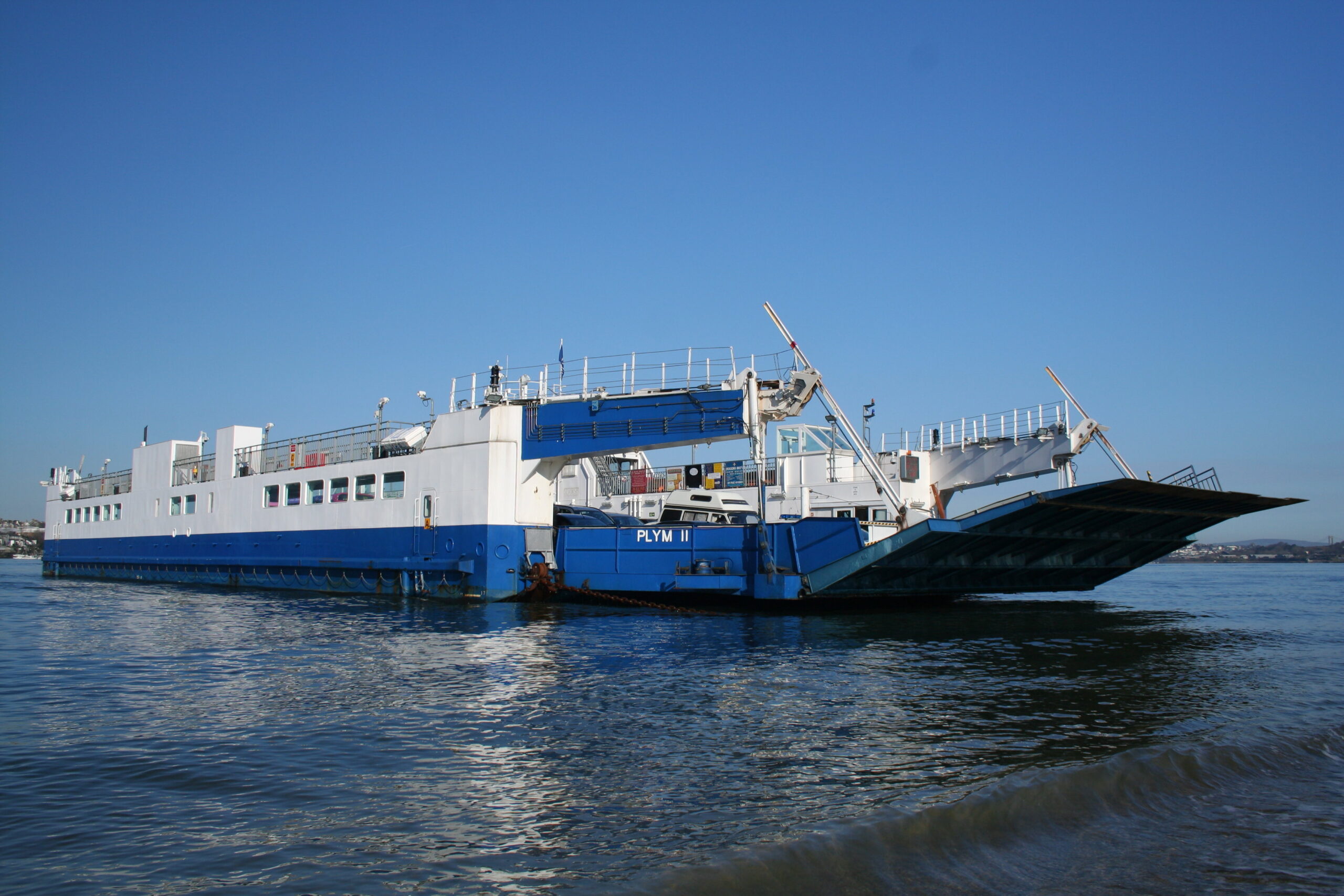 Torpoint ferry on slipway
