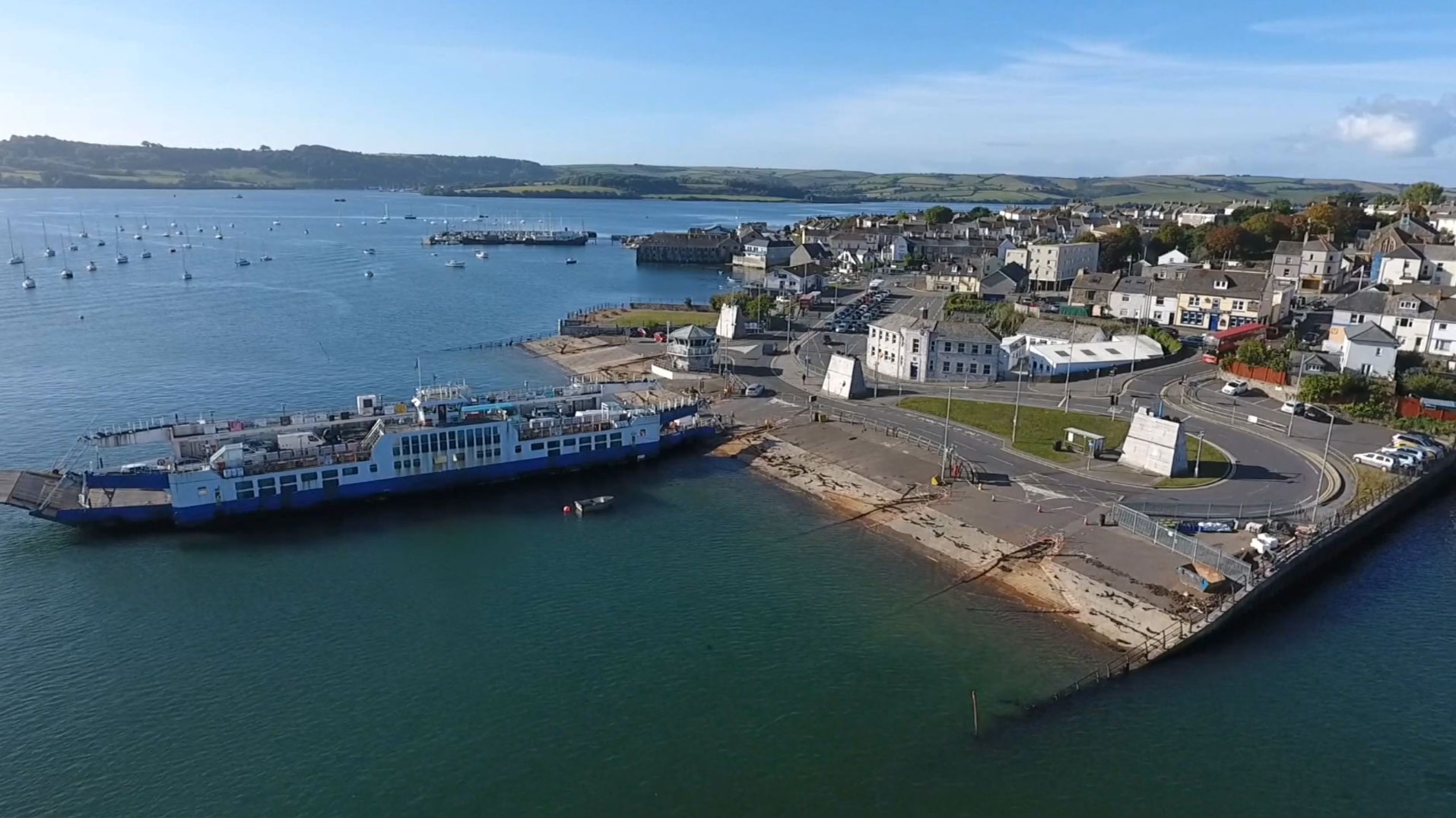 aerial shot of torpoint